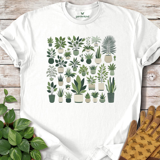 Houseplants Tee, White