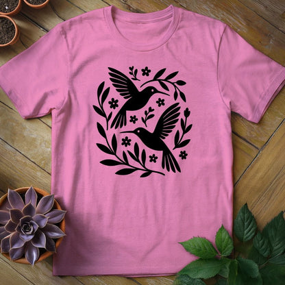 Hummingbirds Tee T-Shirt Azalea / S