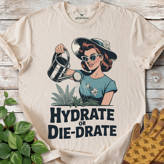 Hydrate or Die-Drate Tee, Natural