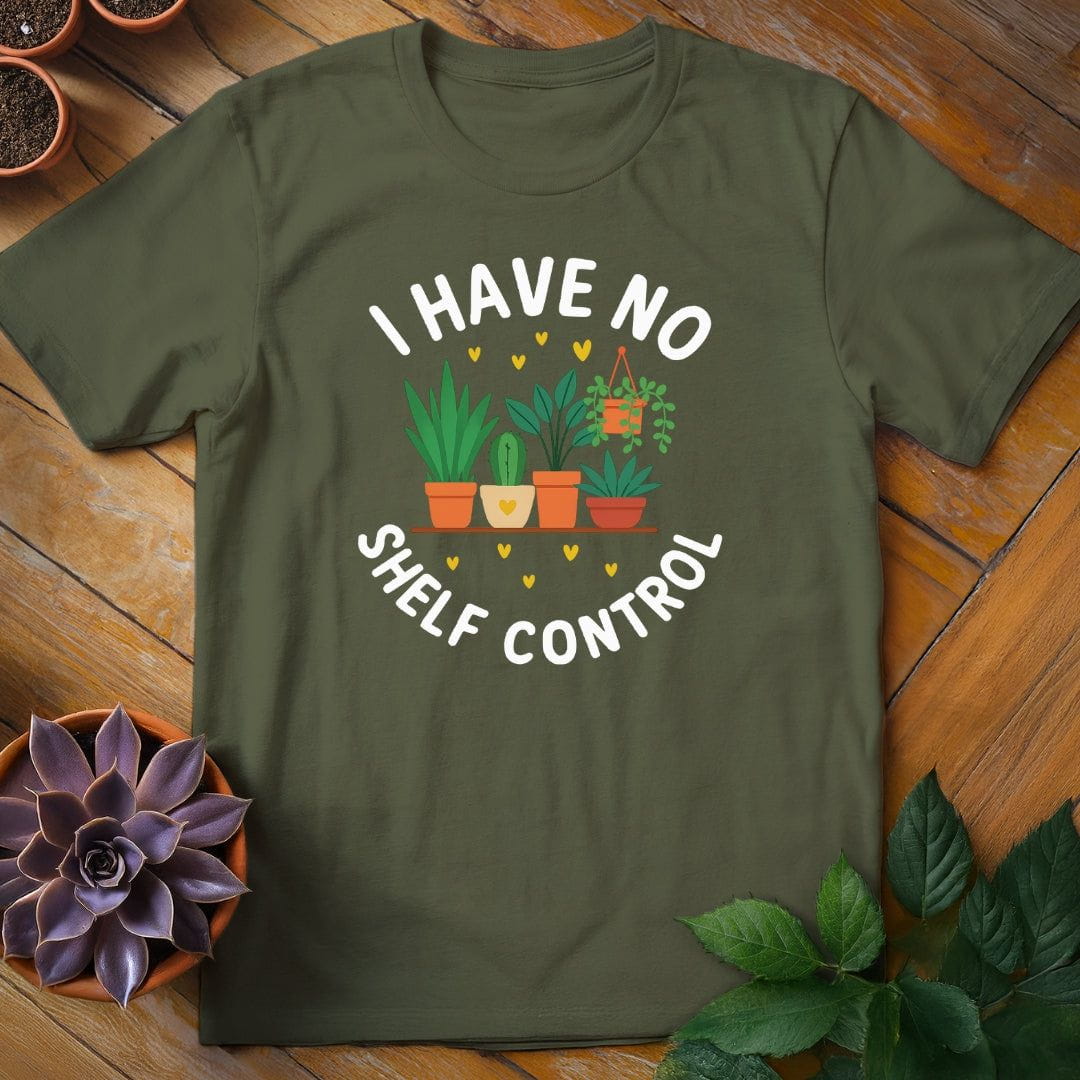 I Have No Shelf Control Tee T-Shirt Military Green / S