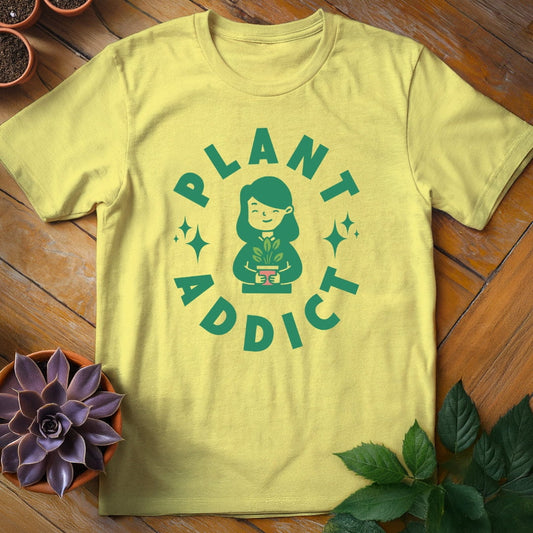 I'm a Plant Addict Tee T-Shirt Cornsilk / S