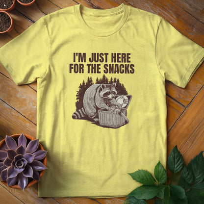 I'm Just Here for the Snacks Tee T-Shirt Cornsilk / S