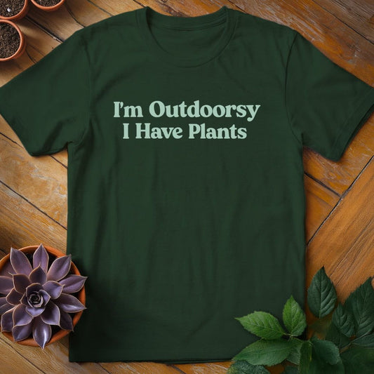I'm Outdoorsy Tee T-Shirt Forest Green / S
