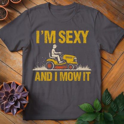 I'm Sexy and I Mow It Tee T-Shirt Charcoal / S