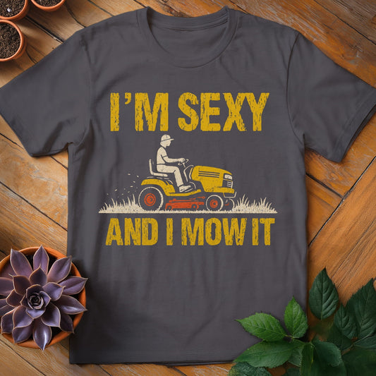 I'm Sexy and I Mow It Tee T-Shirt Charcoal / S