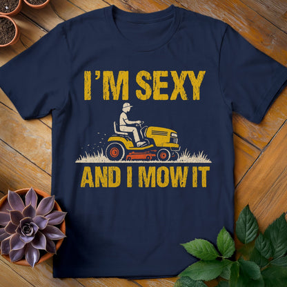 I'm Sexy and I Mow It Tee T-Shirt Navy / S