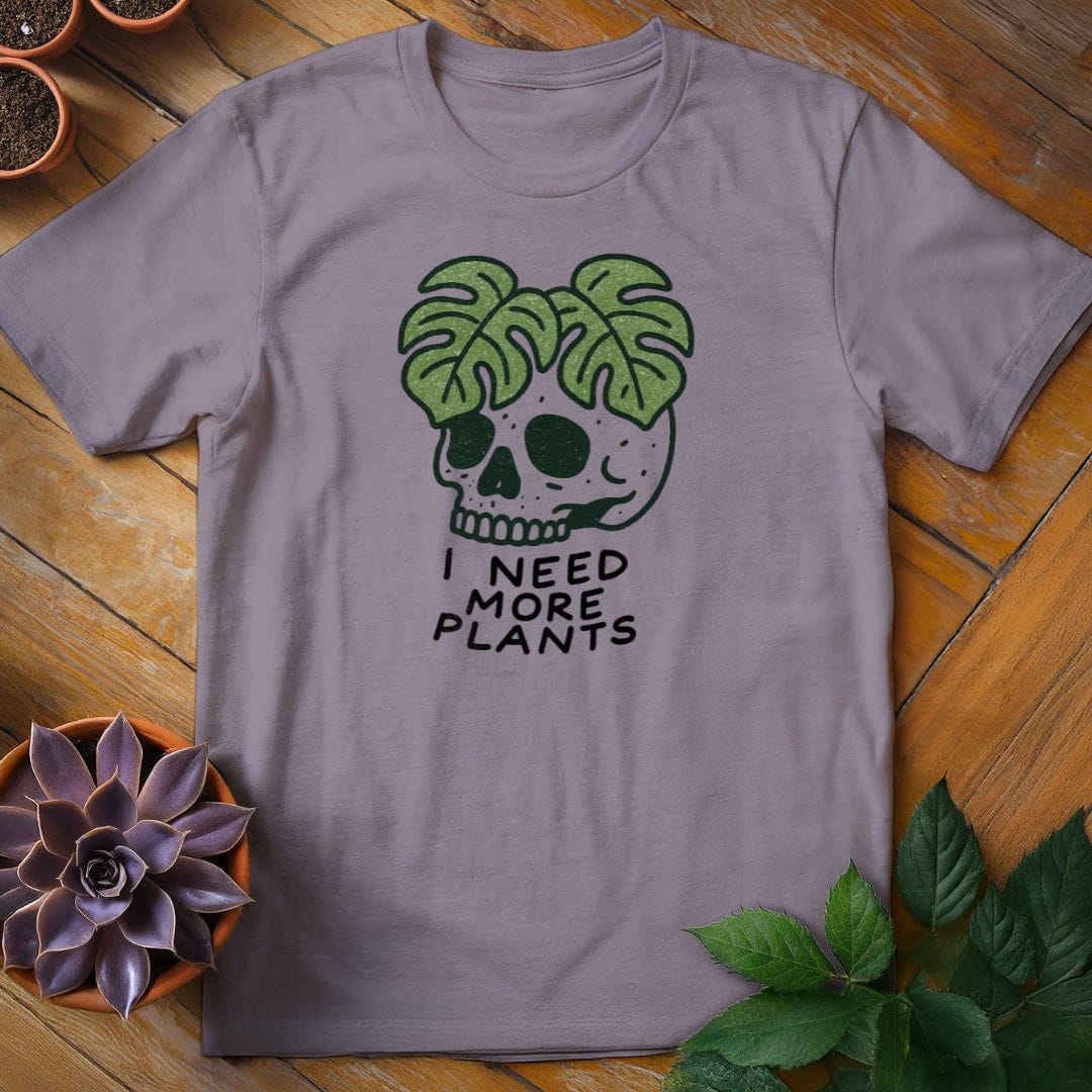 I Need More Plants Skull Tee T-Shirt Paragon / S