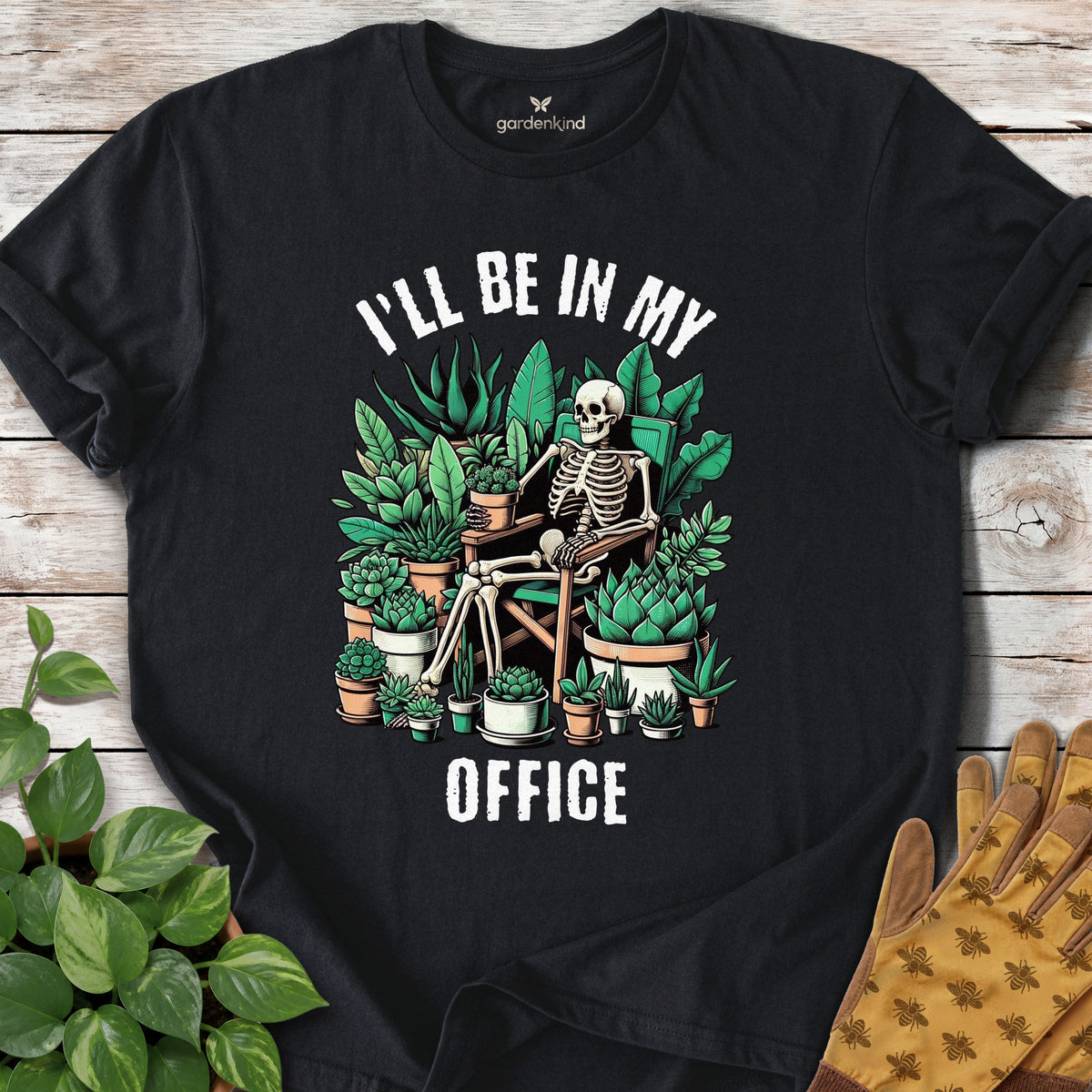 I'll Be In My Office Tee, Black