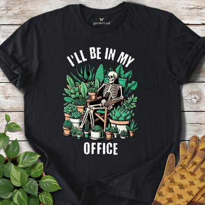 I'll Be In My Office Tee, Black