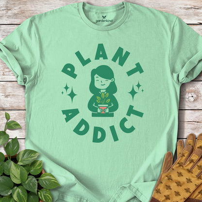 I'm a Plant Addict Tee, Mint Green