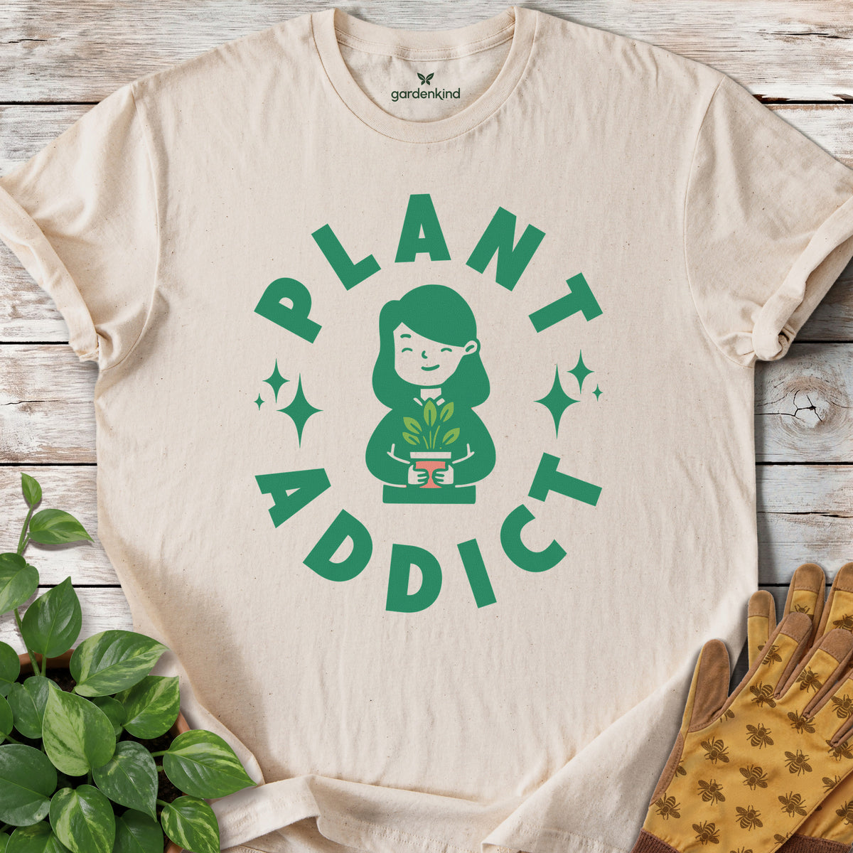 I'm a Plant Addict Tee, Natural