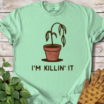 I'm Killin' It Tee, Mint Green