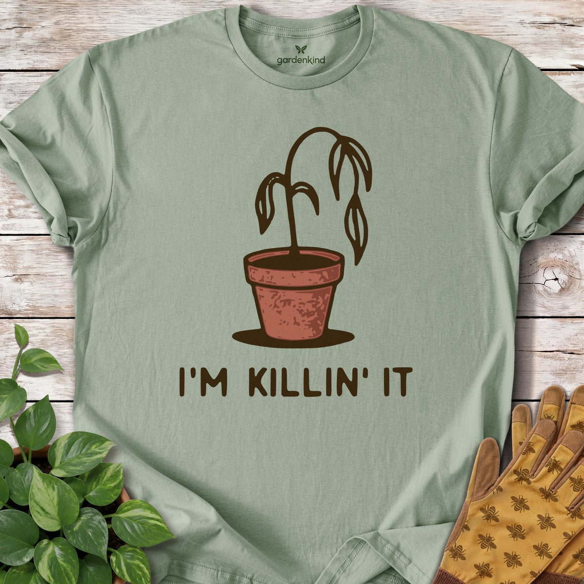 I'm Killin' It Tee, Sage