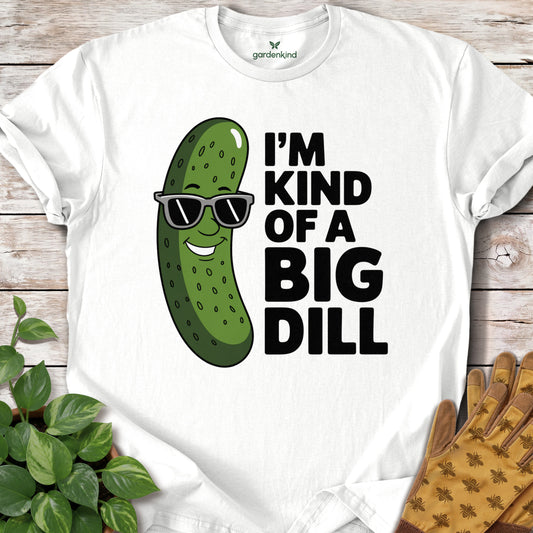 I'm Kind of a Big Dill Tee, White
