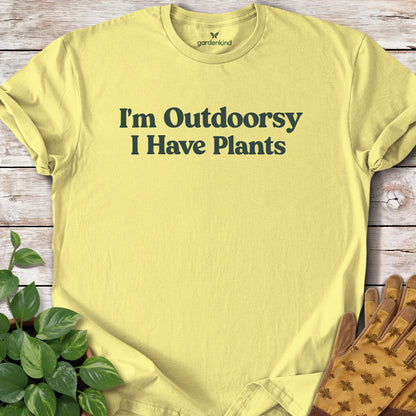 I'm Outdoorsy Tee, Cornsilk