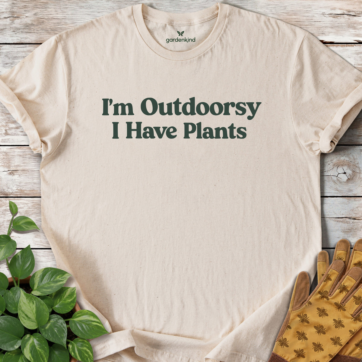 I'm Outdoorsy Tee, Natural