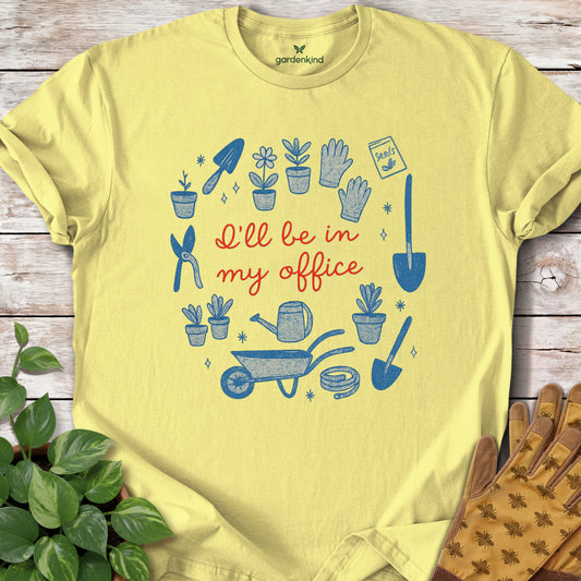 In My Office Tee, Cornsilk
