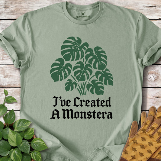 I've Created a Monstera Tee, Sage