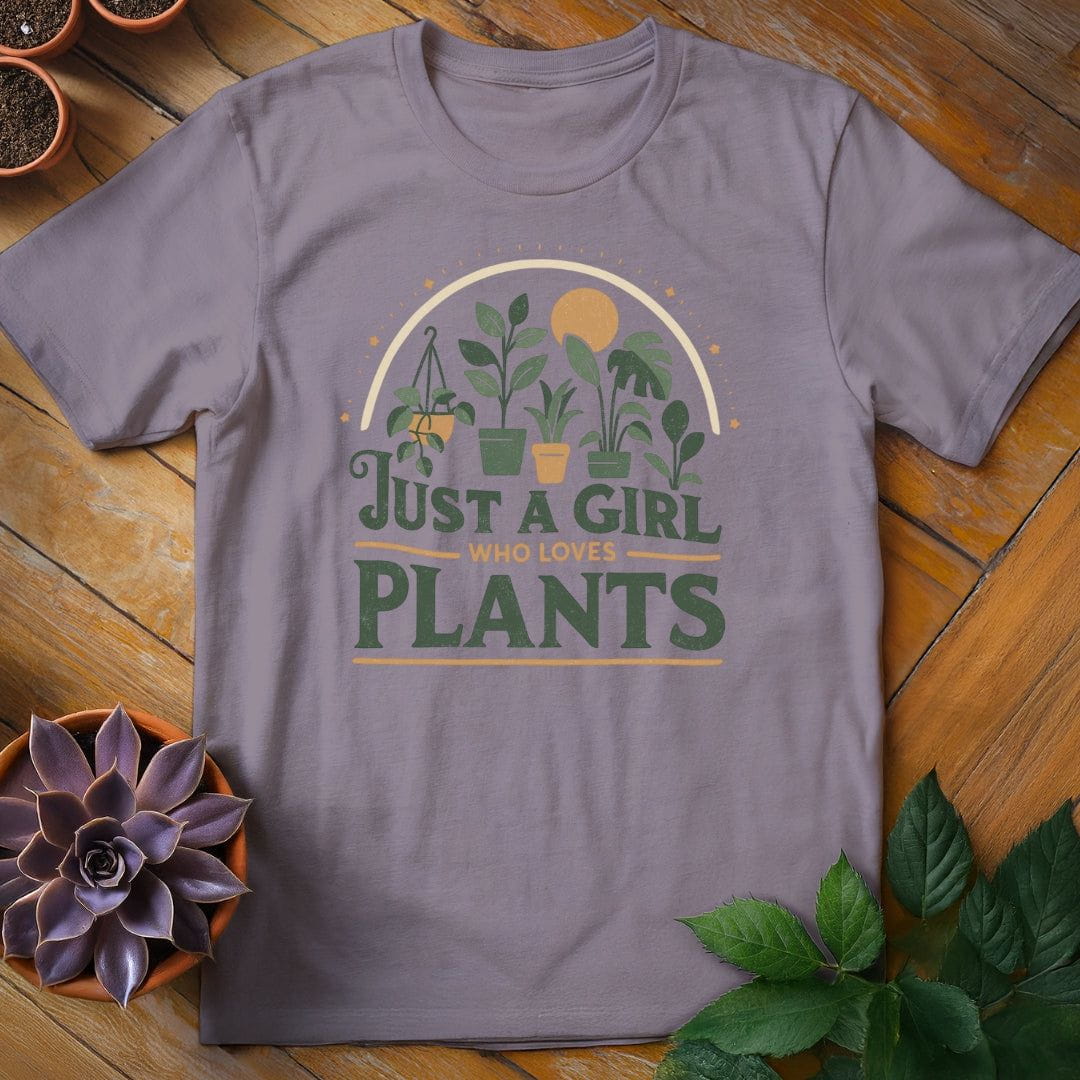 Just a Girl Who Loves Plants Tee T-Shirt Paragon / S