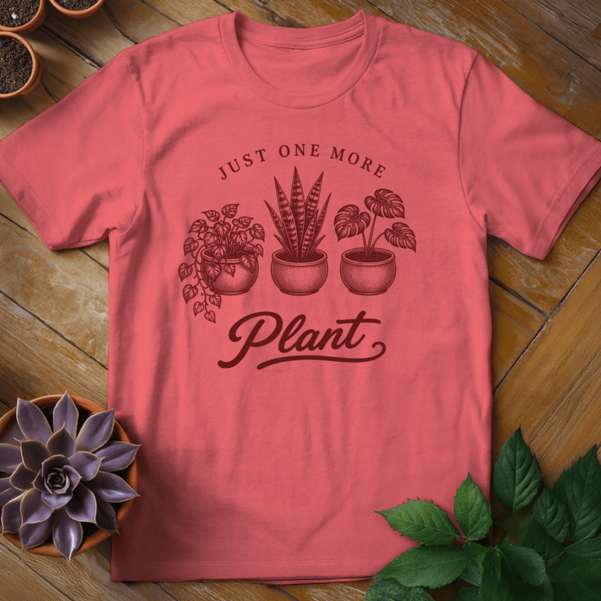Just One More Tee T-Shirt S / Coral Silk