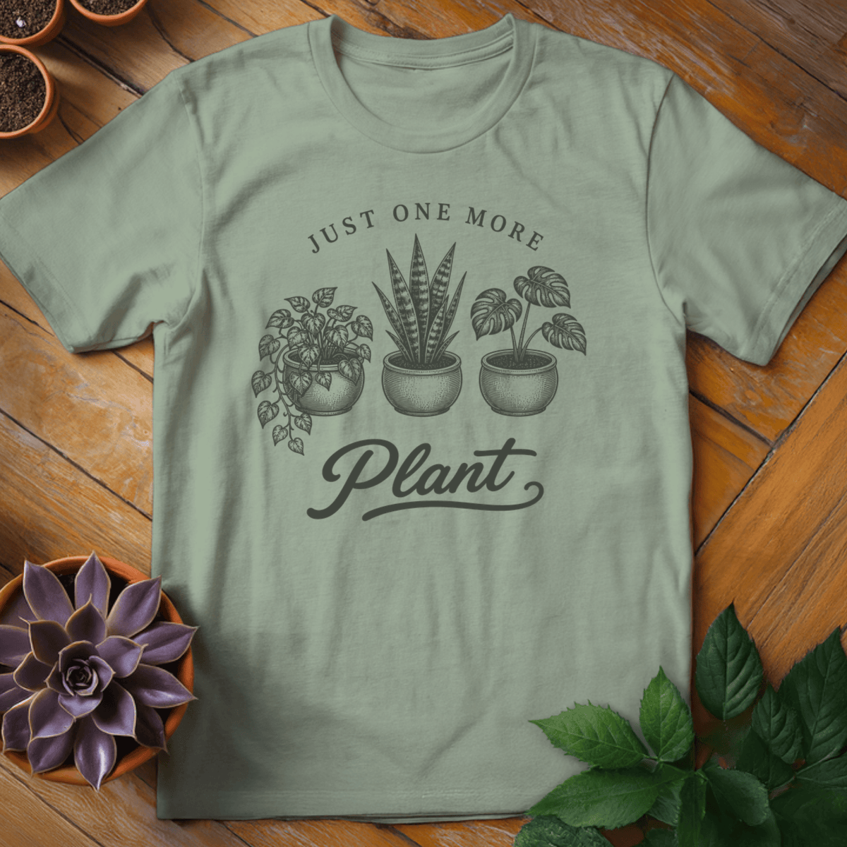 Just One More Tee T-Shirt S / Sage