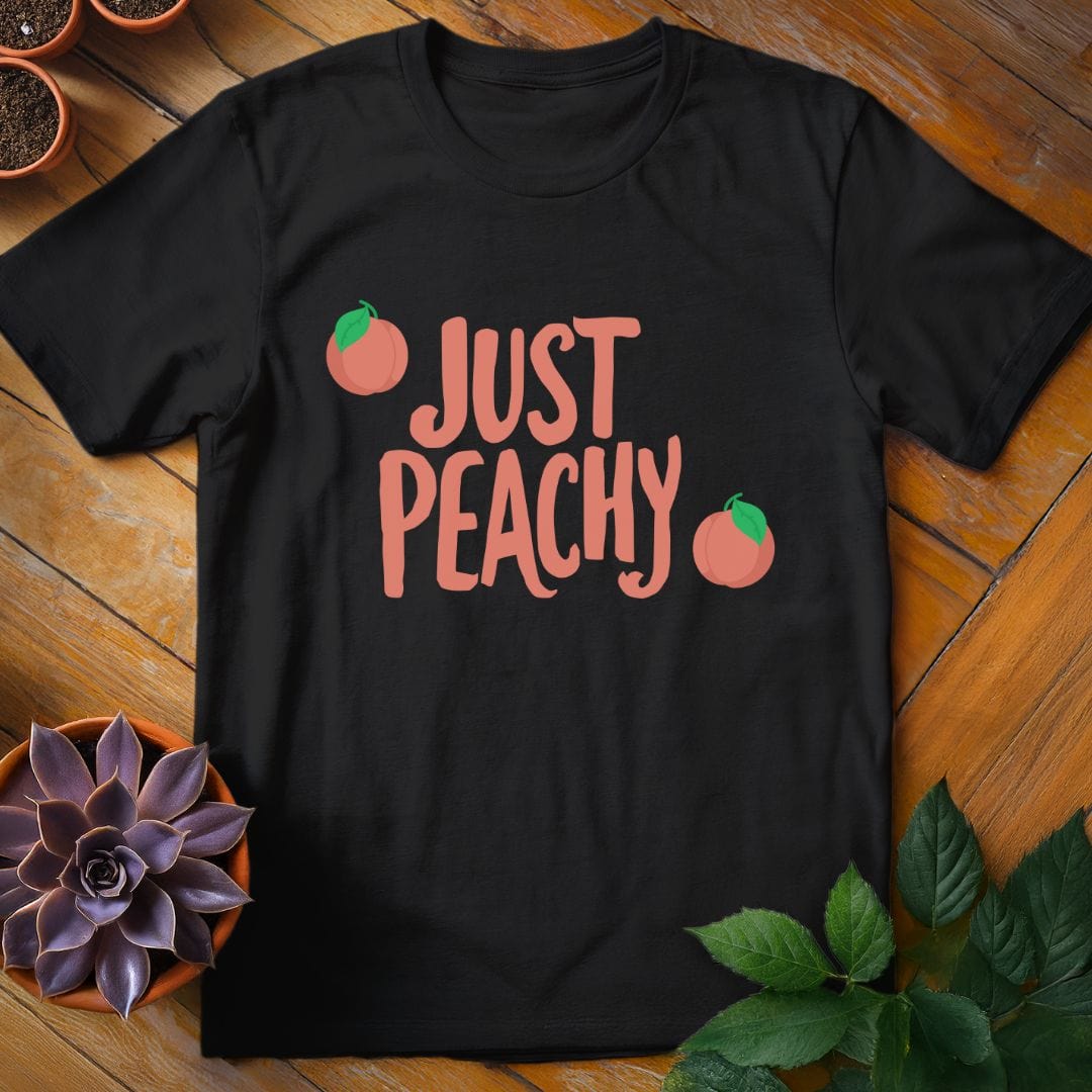Just Peachy Tee T-Shirt Black / S
