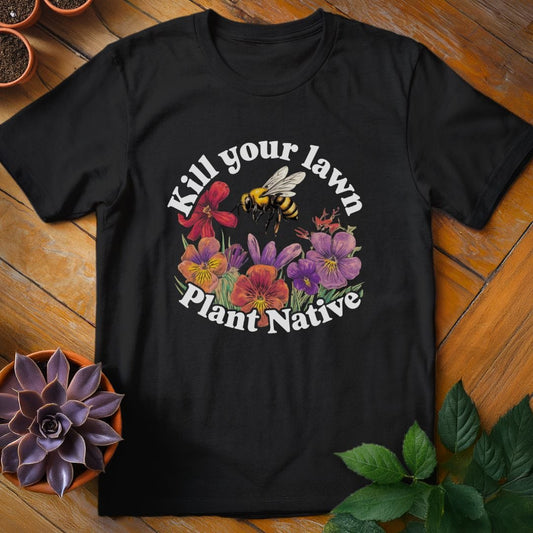 Kill Your Lawn Tee T-Shirt Black / S