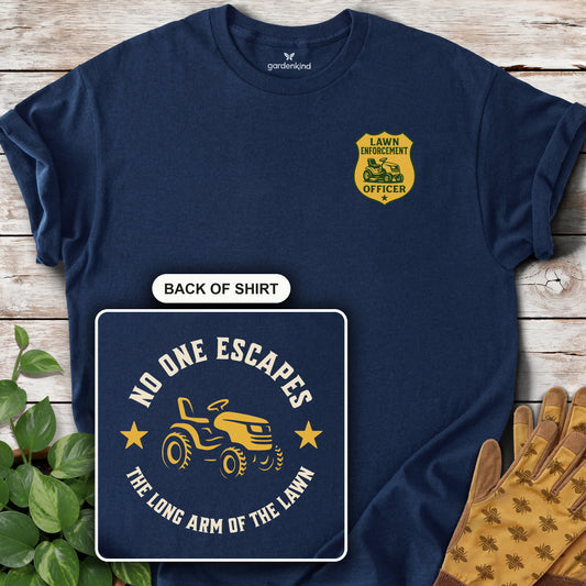 Lawn Enforcement Officer Tee, Navy