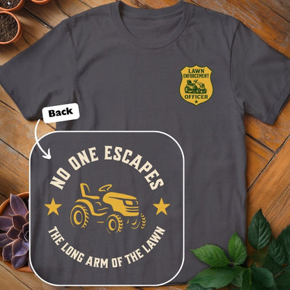 Lawn Enforcement Officer Tee T-Shirt Charcoal / S
