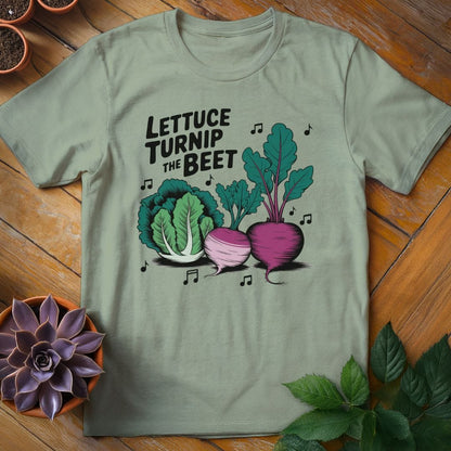 Lettuce Turnip the Beet Tee T-Shirt Sage / XL