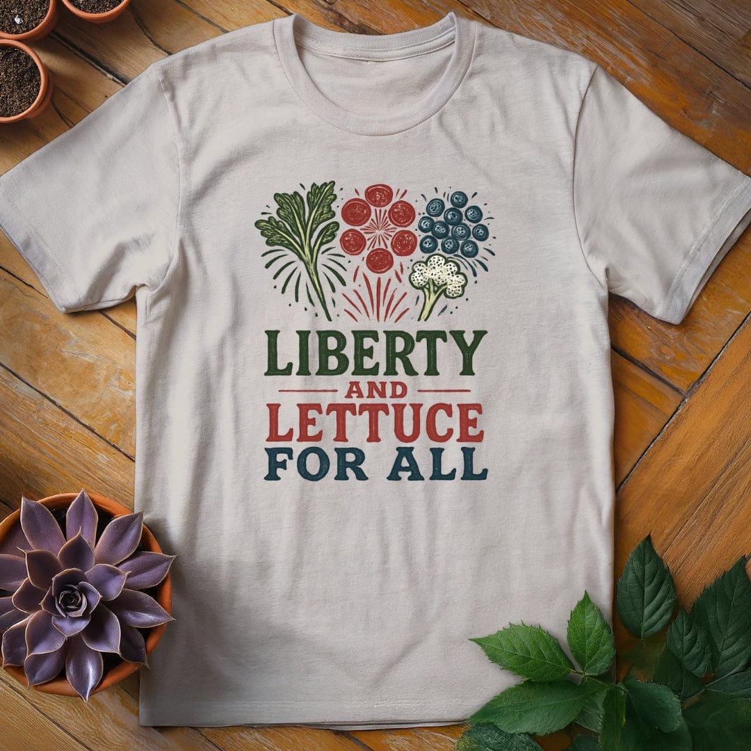 Liberty and Lettuce for All Tee T-Shirt Ice Grey / S