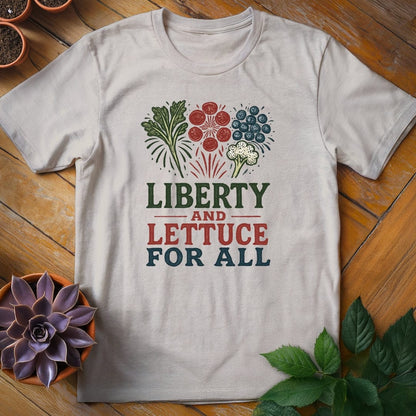 Liberty and Lettuce for All Tee T-Shirt Ice Grey / S