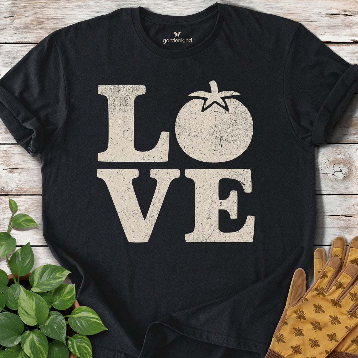 LOVE Tomatoes Tee, Black