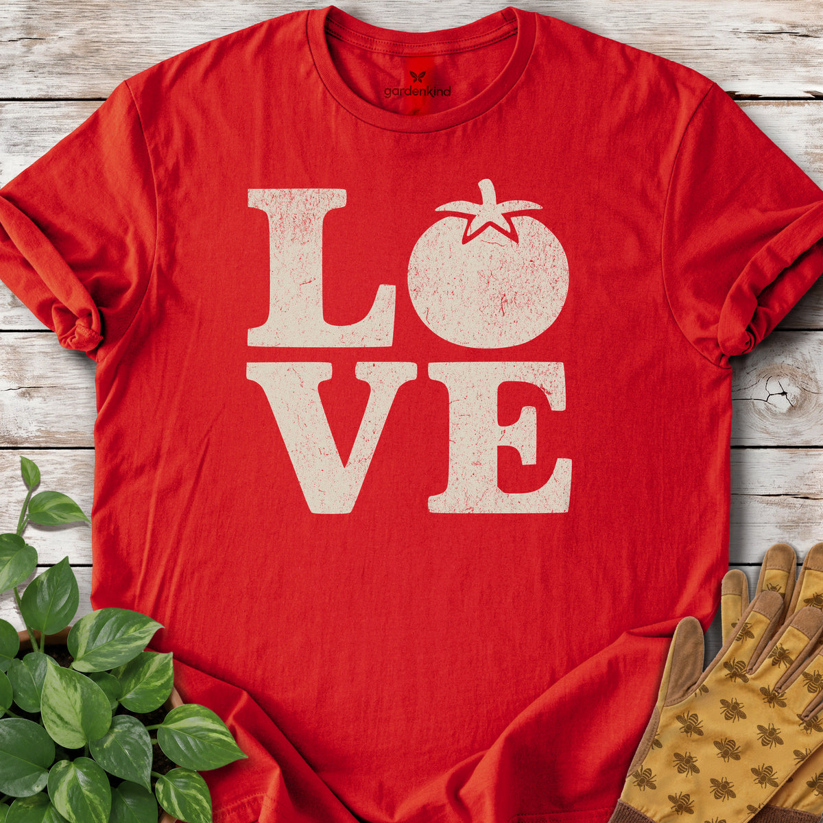 LOVE Tomatoes Tee, Red