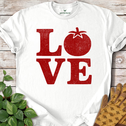 LOVE Tomatoes Tee, White