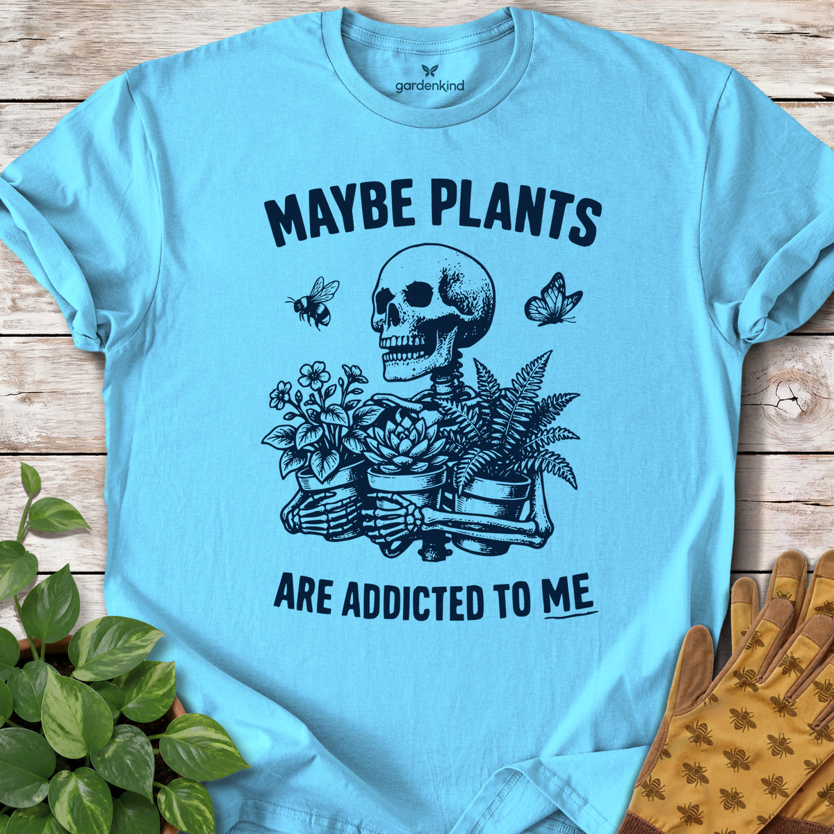 Maybe Plants Are Addicted to Me Tee, Sky