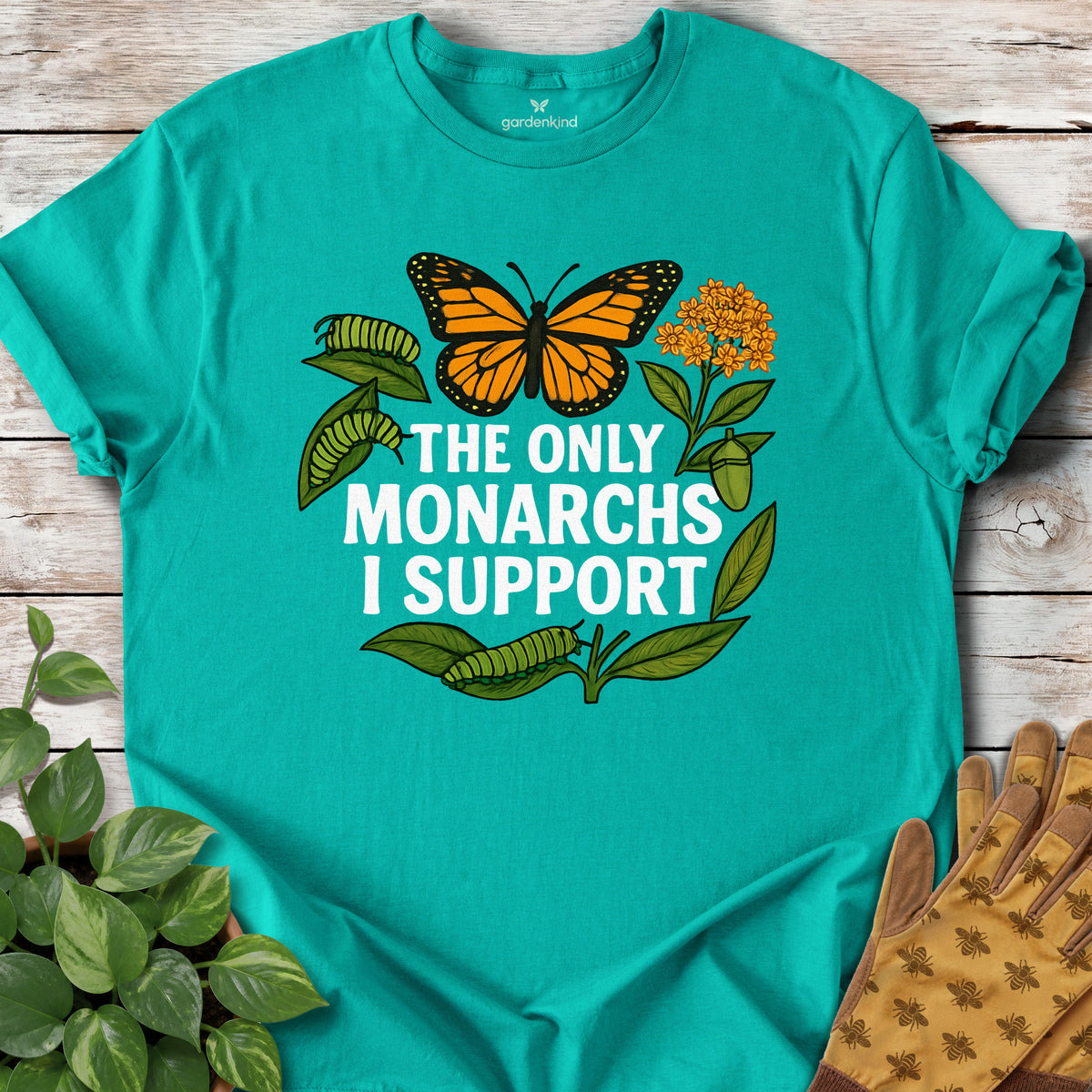 Monarchs Tee, Jade Dome