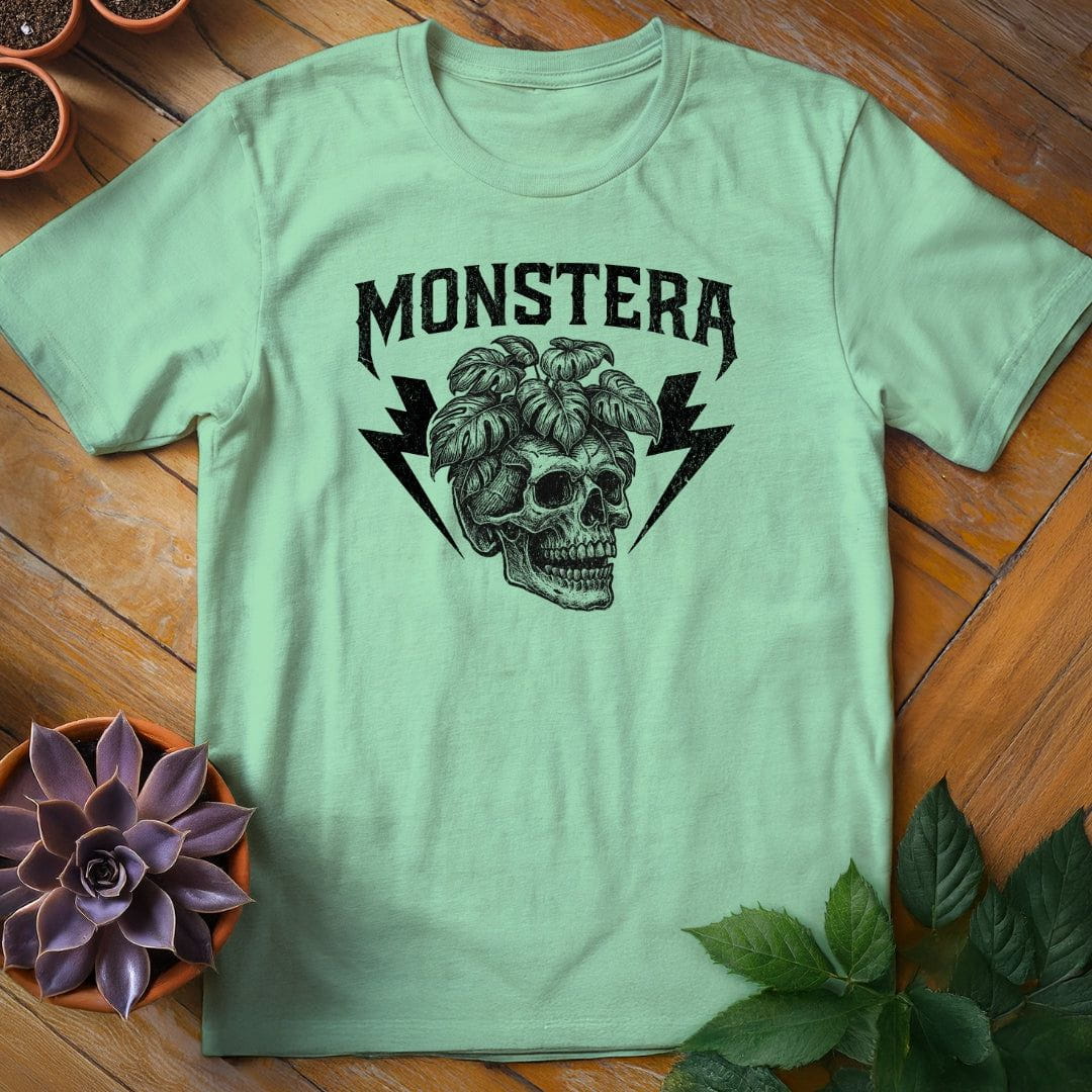 Monstera Tee T-Shirt Mint Green / S