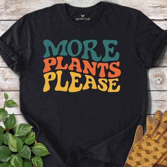 More Plants Please Tee, Black