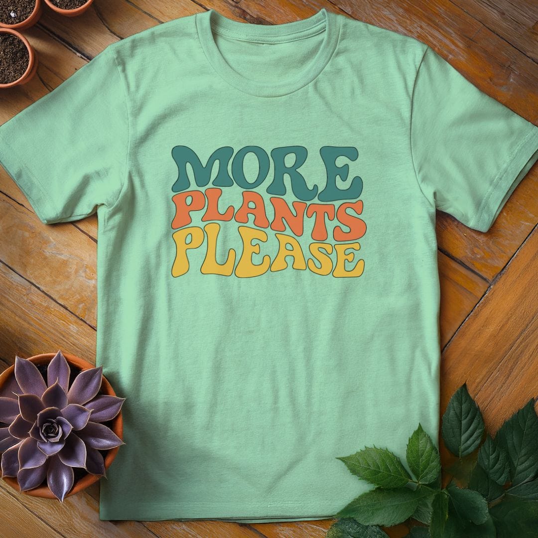 More Plants Please Tee T-Shirt Mint Green / S