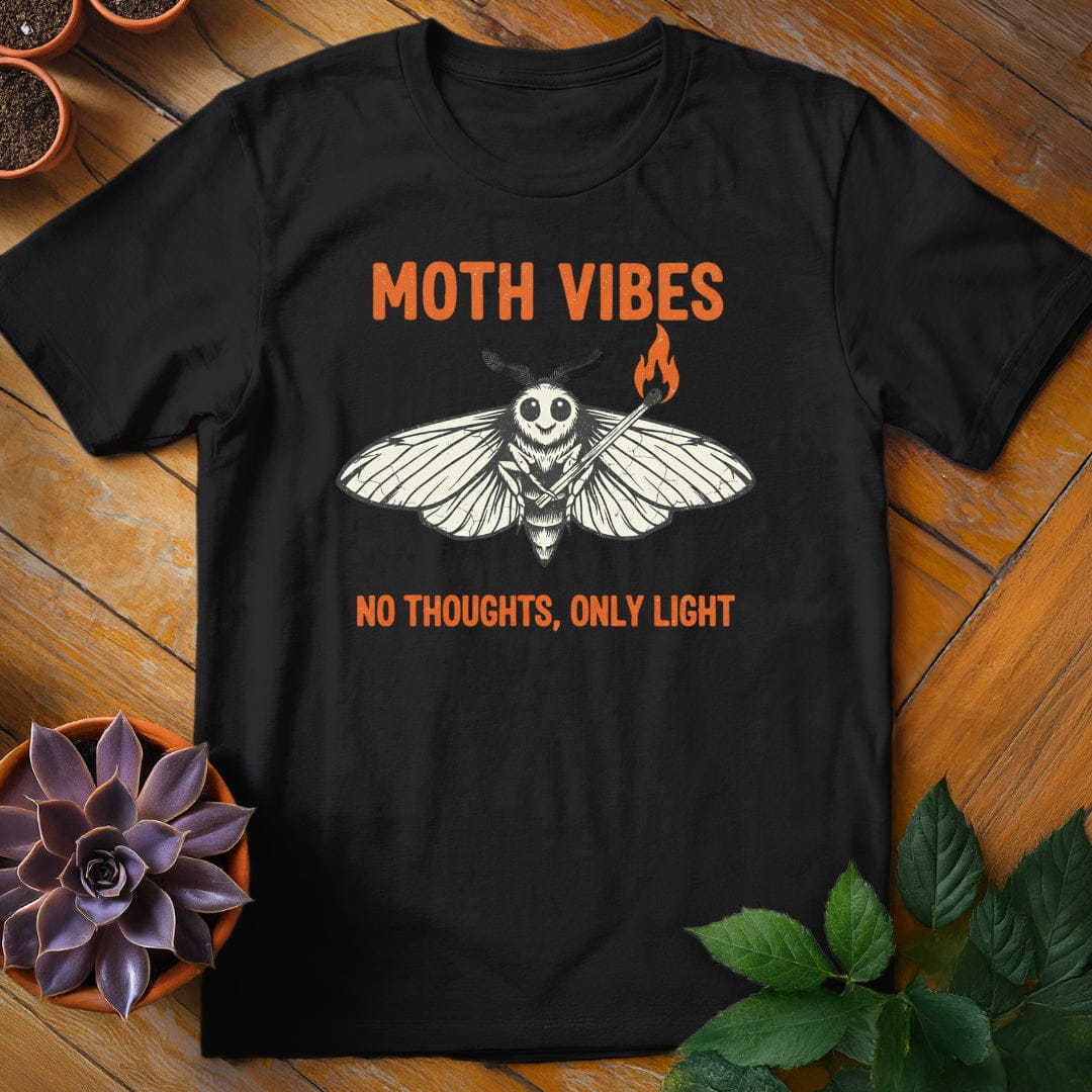 Moth Vibes Tee T-Shirt Black / S