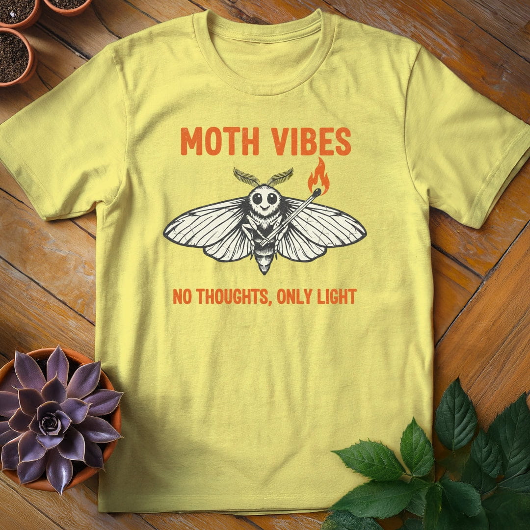 Moth Vibes Tee T-Shirt Cornsilk / S