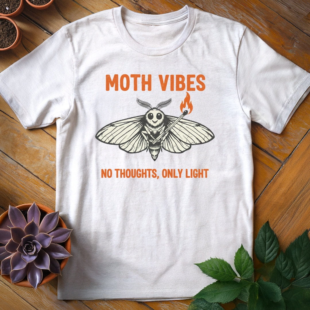 Moth Vibes Tee T-Shirt White / S