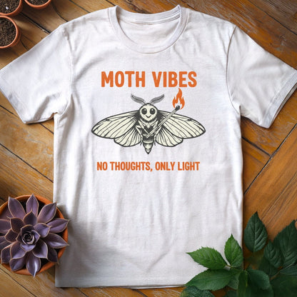 Moth Vibes Tee T-Shirt White / S
