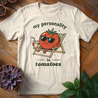 My Personality is Tomatoes Tee T-Shirt Natural / S