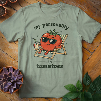 My Personality is Tomatoes Tee T-Shirt Sage / S