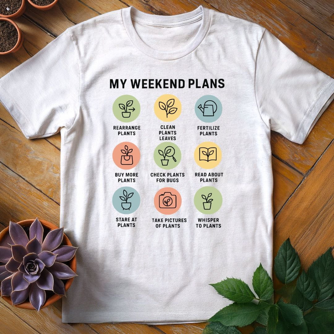 My Weekend Plans Tee T-Shirt White / S
