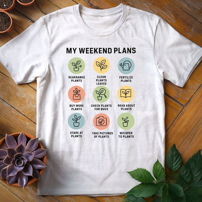 My Weekend Plans Tee T-Shirt White / S