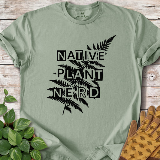 Native Plant Nerd Tee, Sage