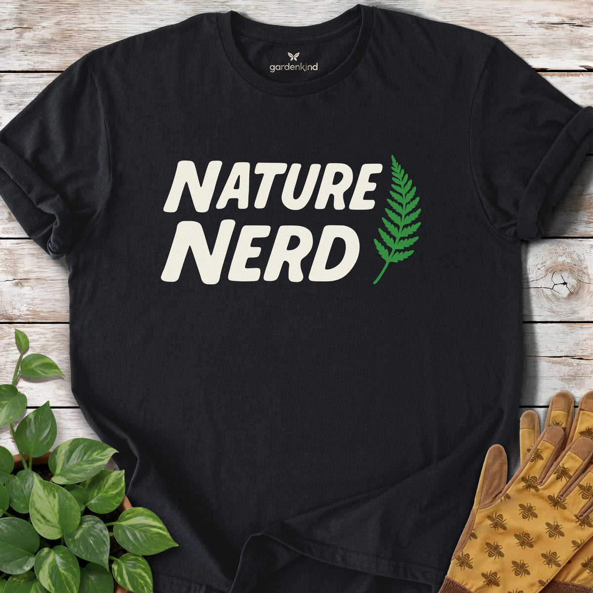 Nature Nerd Tee, Black